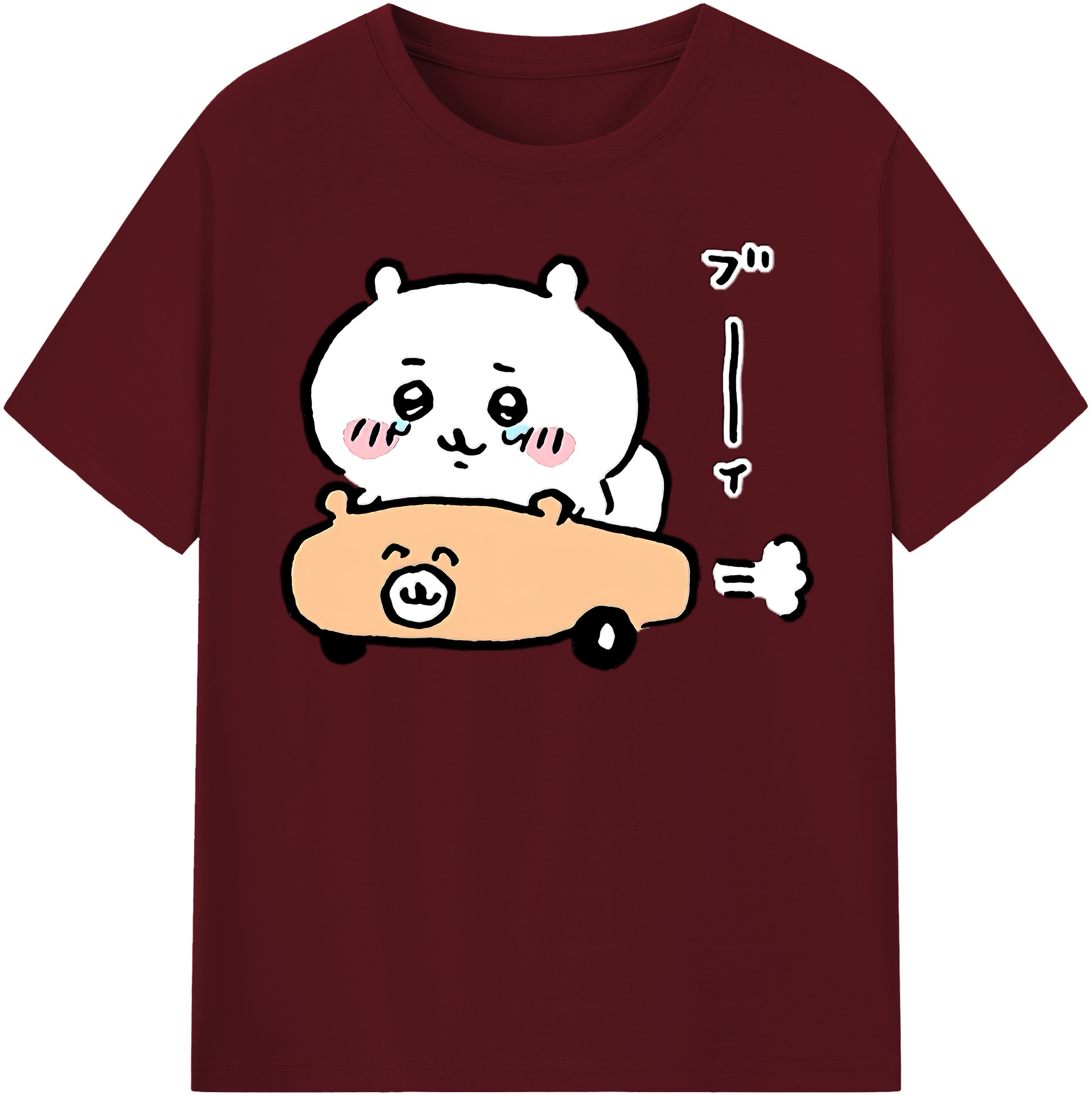 （画像用） ちいかわ ちいかわ Chii-kawa chiikawa 綿100％半袖Tシャツ（フロントプリント）